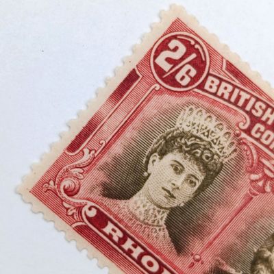 British South Africa Company 2/6 Double head MH - Crimson Variety (Judge for yourself)
