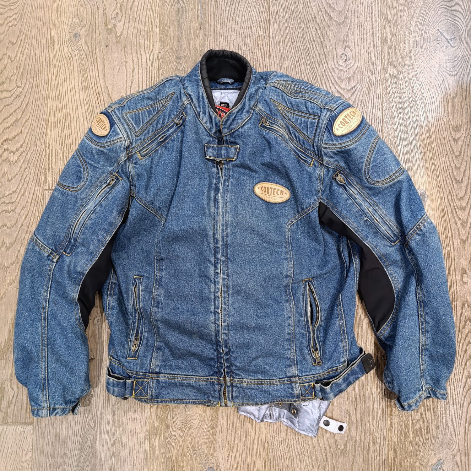 Cortech Rider Blues denim motorcycle jacket - size 42 / M