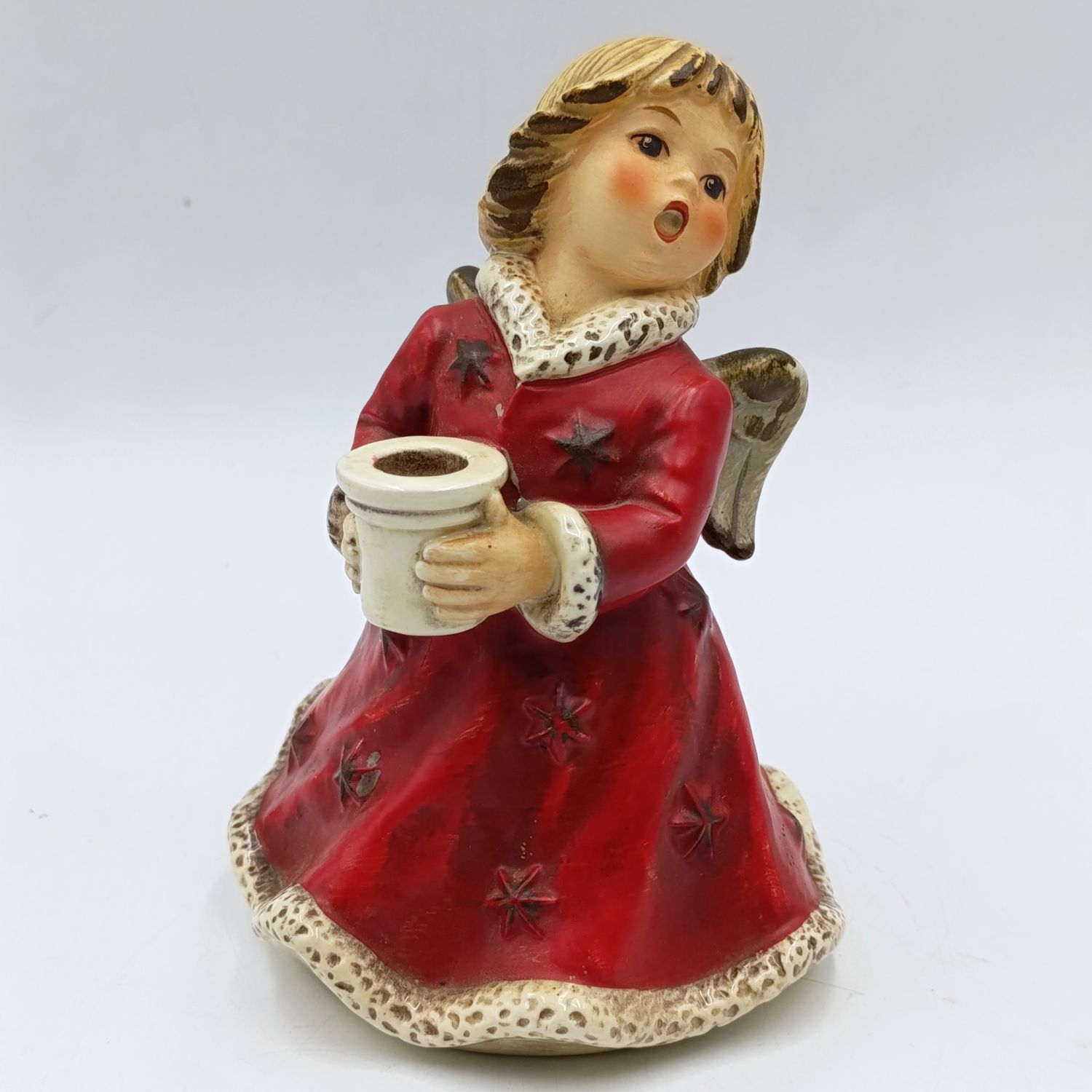 Vintage Goebel Christmas Angel figurine - music box removed