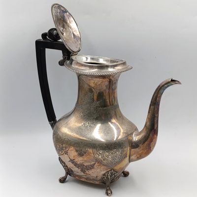 Antique silverplated coffee pot