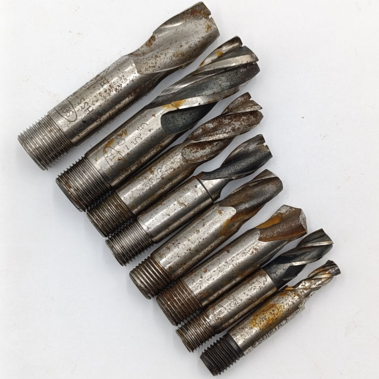 Lot of 8 End Mill bits