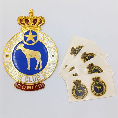 Belgium Congo Royal Touring club car badge with some window decals