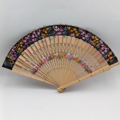 Vintage wooden Chinese hand fan