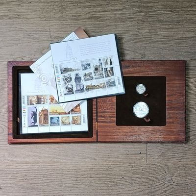 2013 RSA 100 Year Anniversary of the Union Buildings R2 prestige coin set with stamps