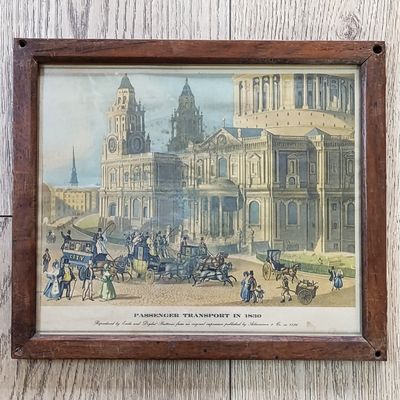 Passenger Transport in 1830 print in frame
