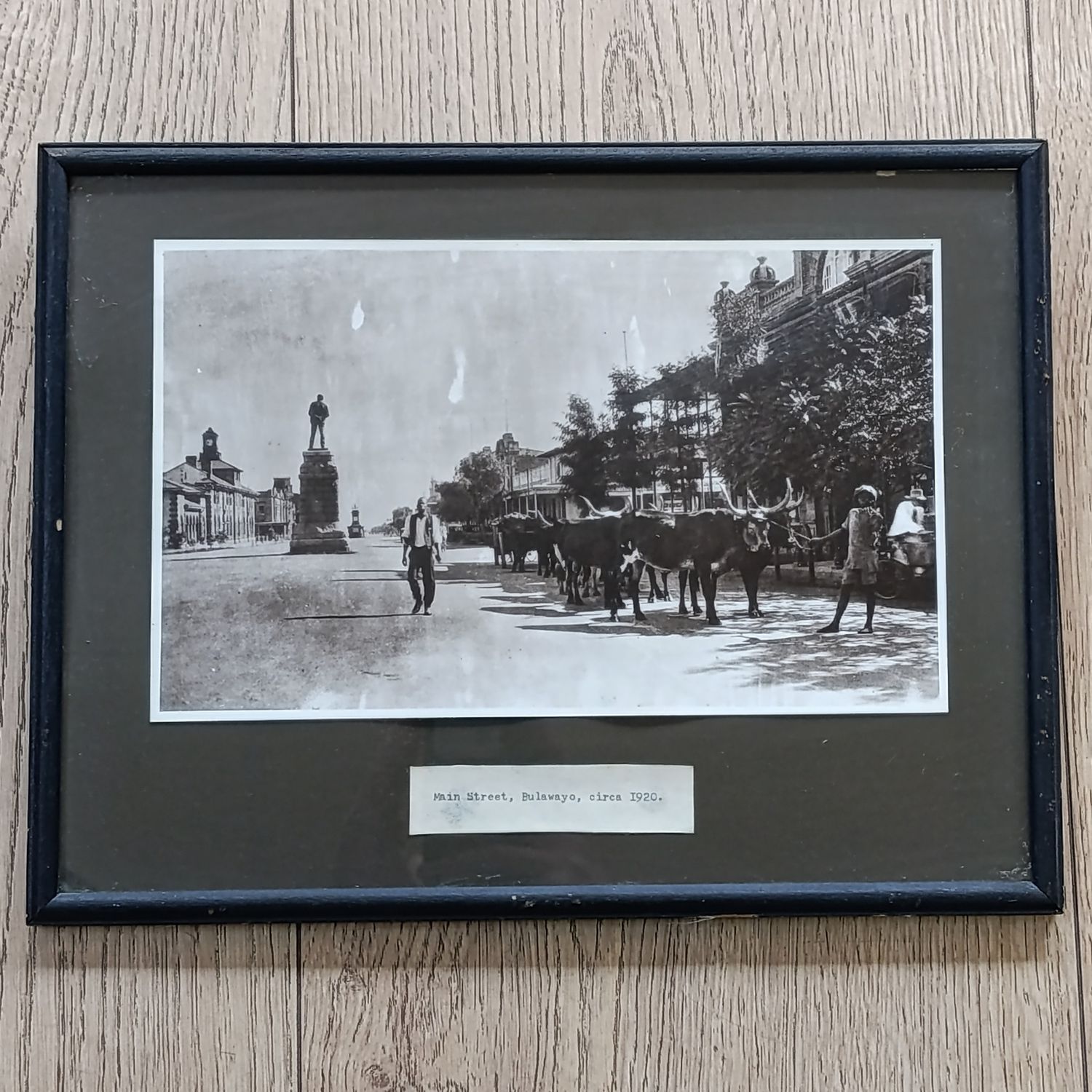 Antique photo of Bulawayo Main Street - Circa 1920