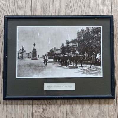 Antique photo of Bulawayo Main Street - Circa 1920