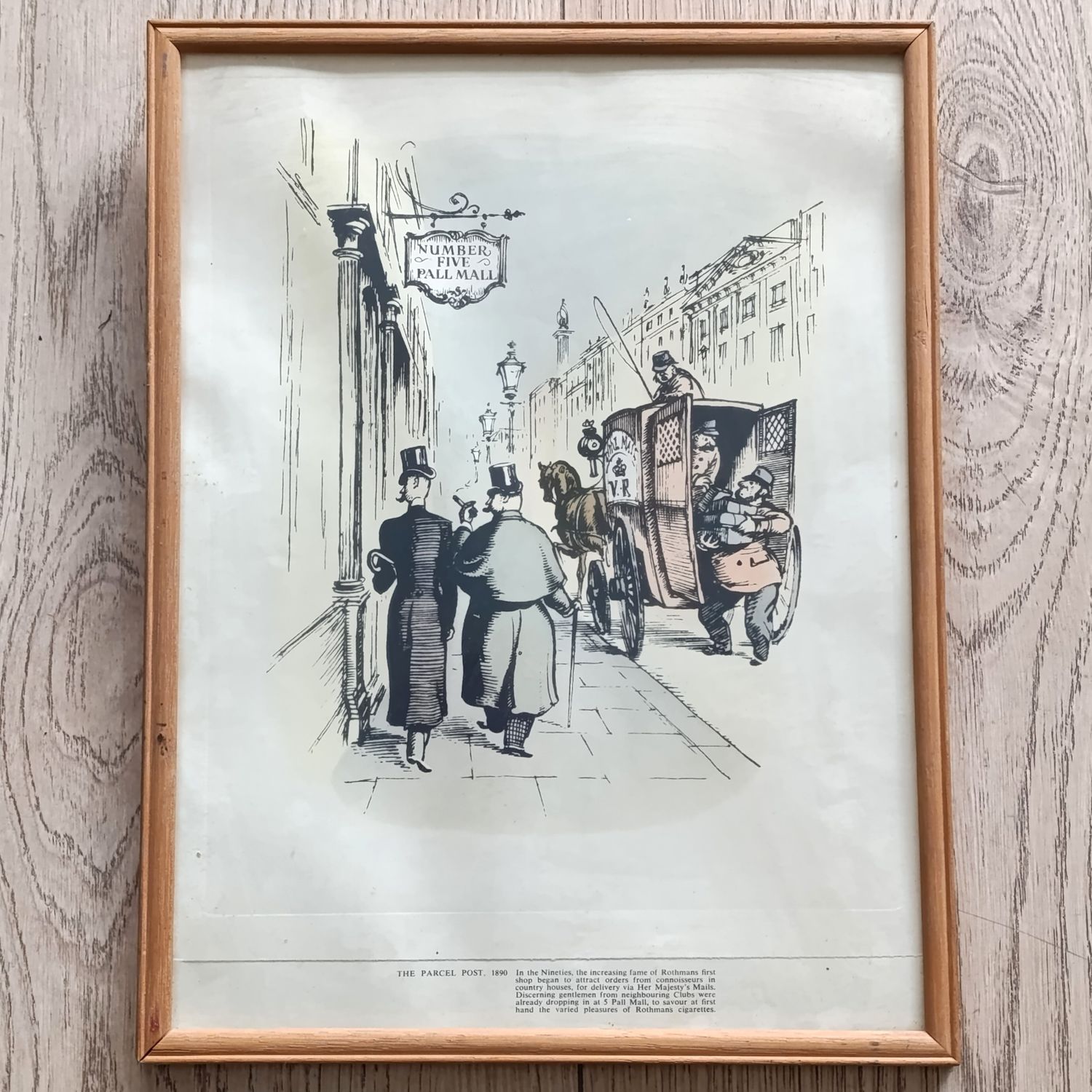 Paul Mall Number 5 cigarette advertisement from the Parcel Post 1890