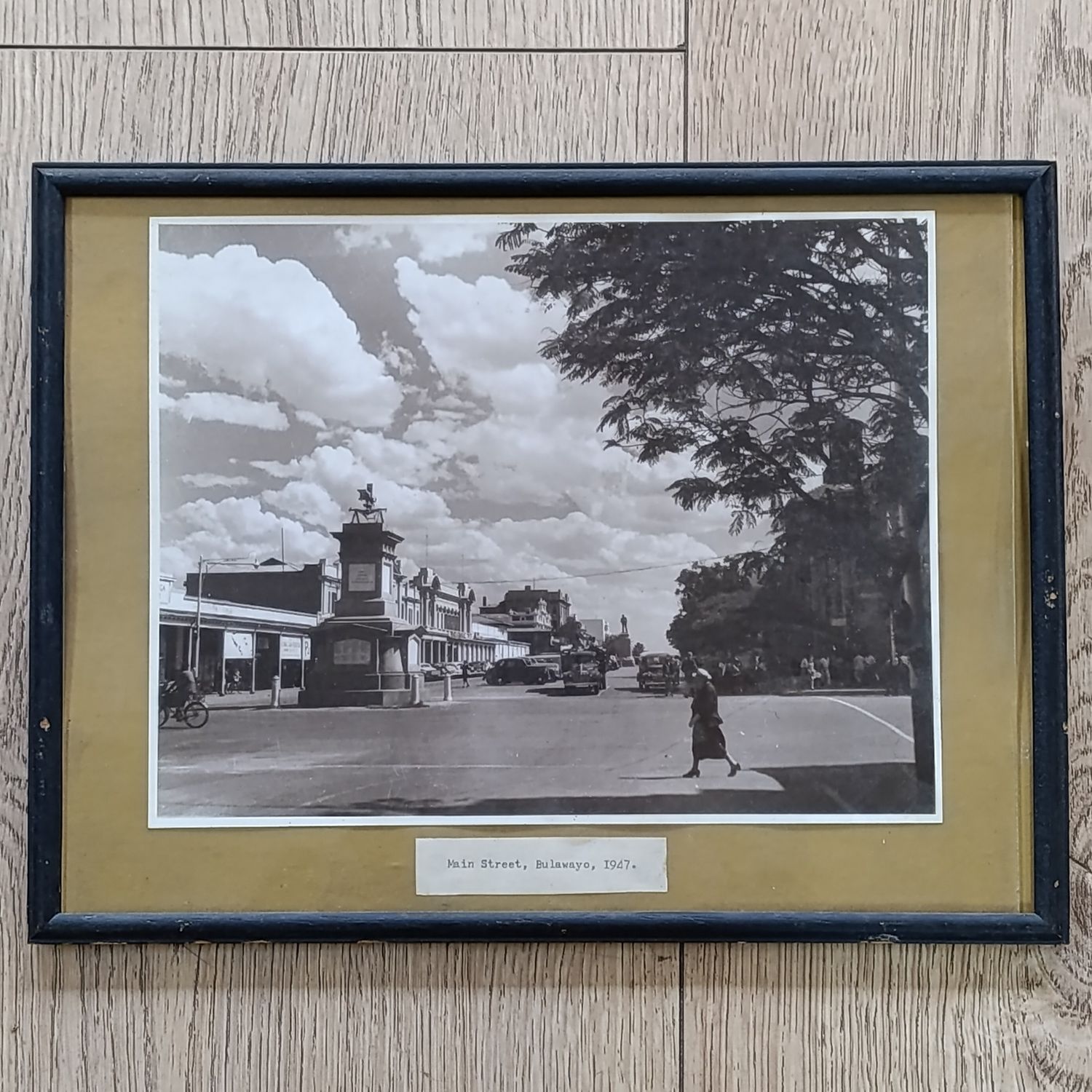 Vintage photo of Bulawayo Main Street, Circa 1947