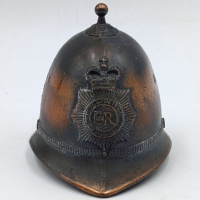 British Metropolitan Police Helmet shaped bell
