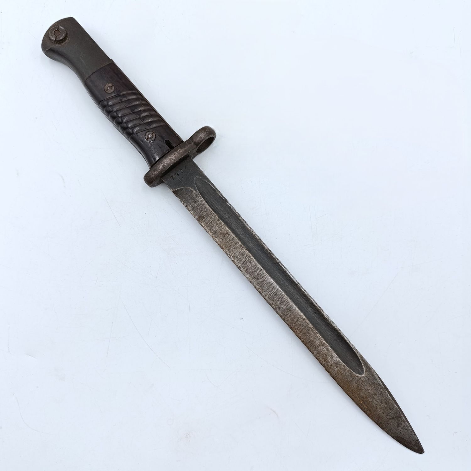 WW2 German Cof 44 K98 rifle bayonet - no sheath - Serial 7924d