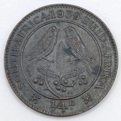 South Africa 1939 Farthing AU+