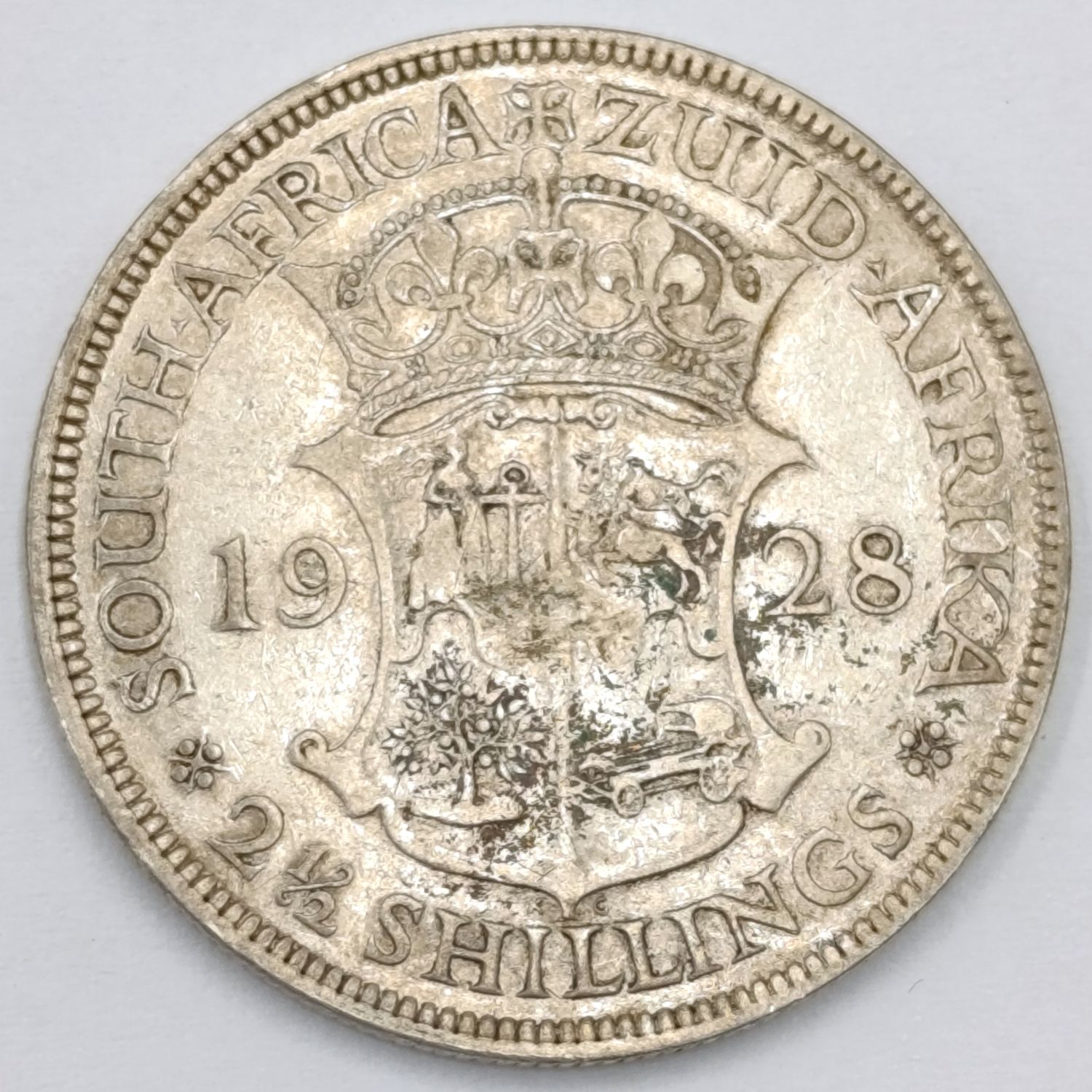 South Africa 1928 Half crown VF-