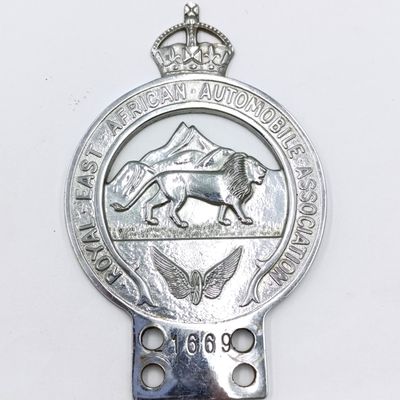 Royal East African Automobile Association #1669 car badge