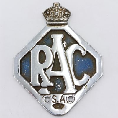Vintage Royal Automobile Club South Africa #11465 car badge