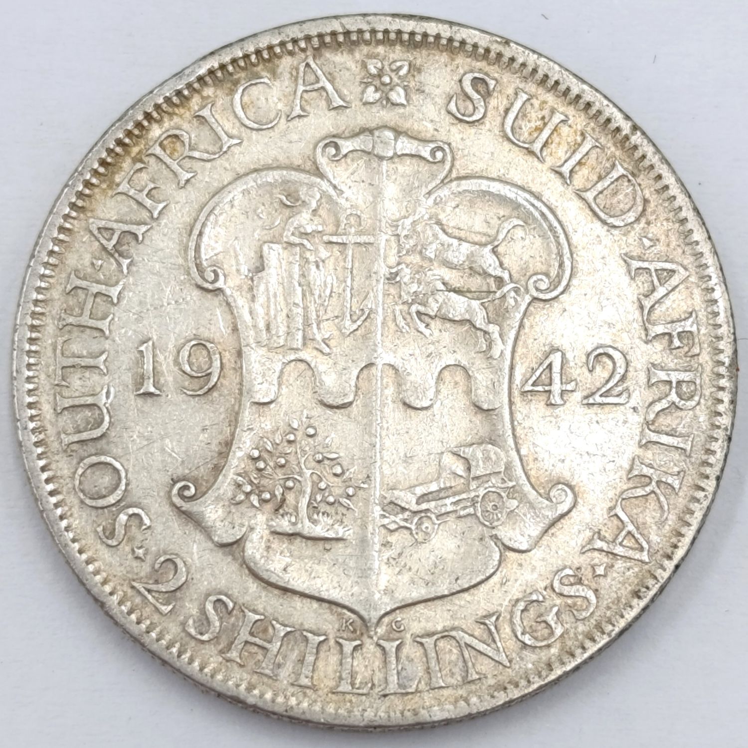 South Africa 1942 Two Shilling XF