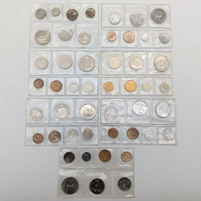 South Africa Lot of 7 mint packs - 1980 to 1986