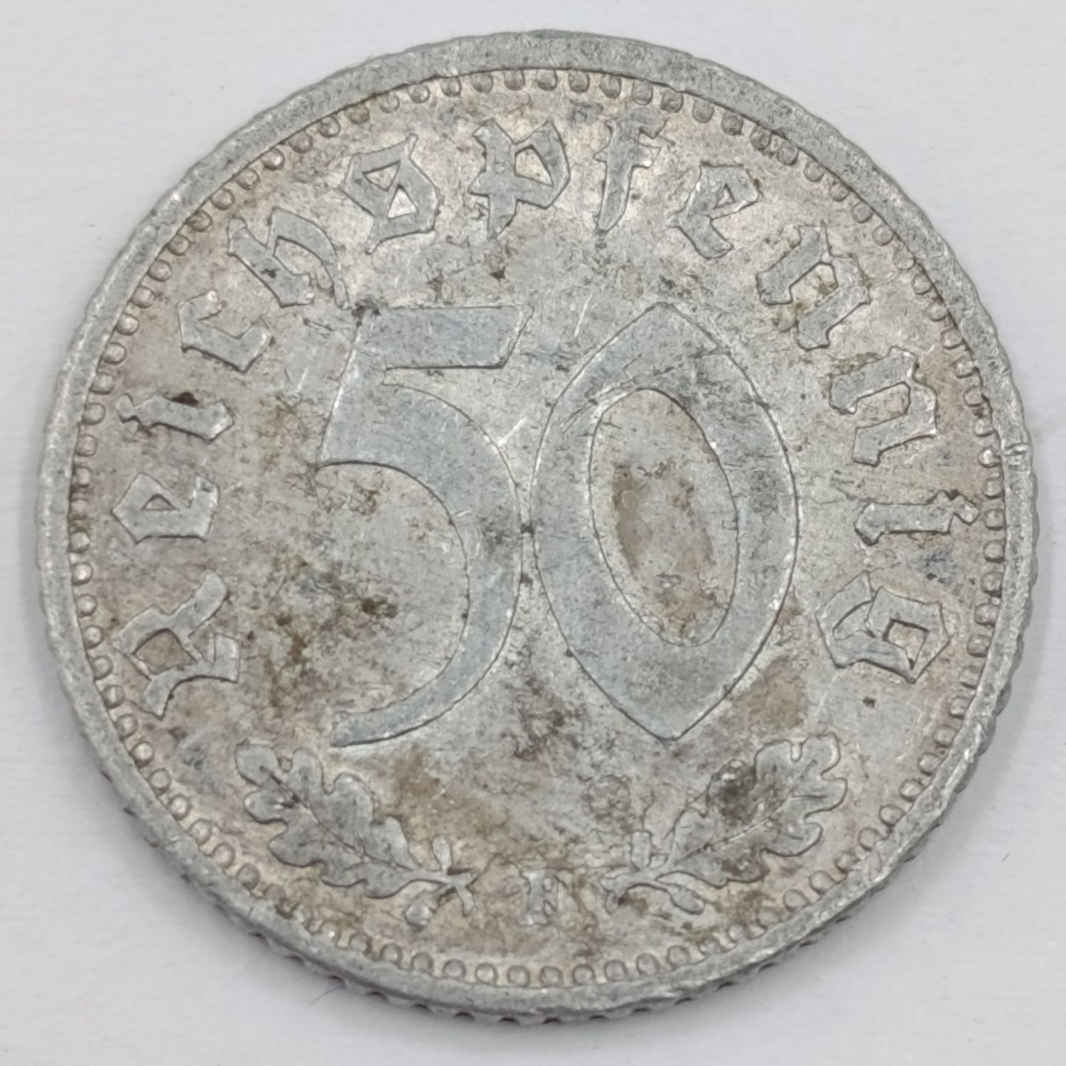 1942 F German Deutsches Reich 50 Reichspfennig