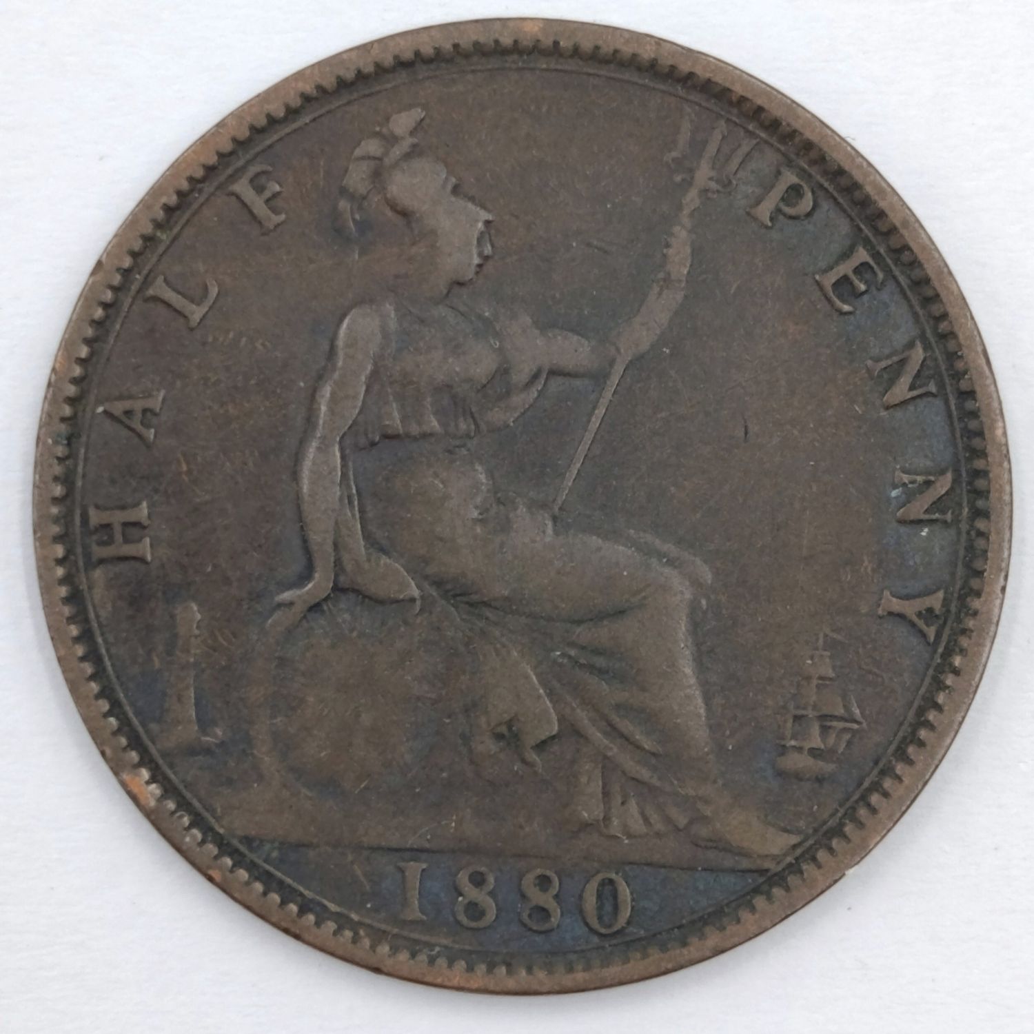 Britain 1880 Half Penny Fine