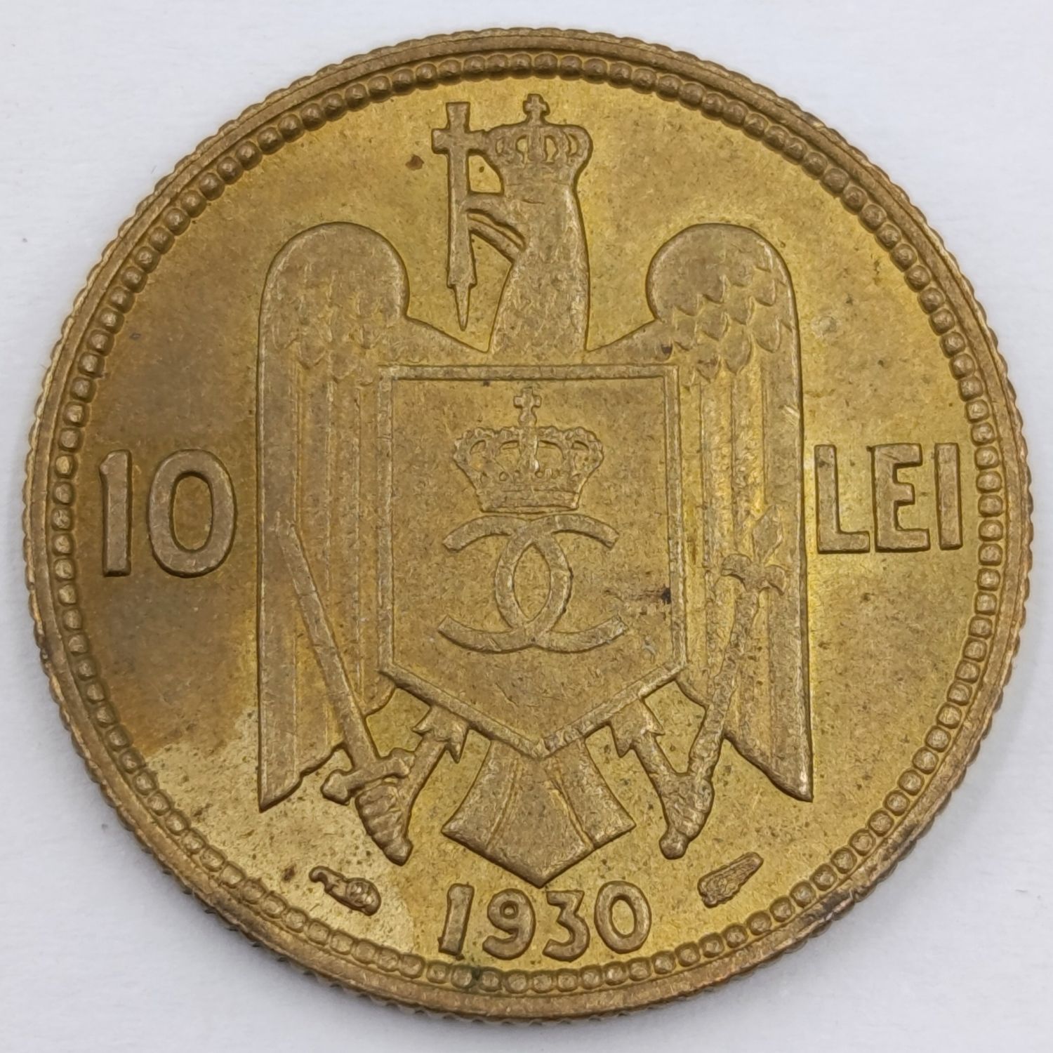 Romania 1930 Ten Lei AU++