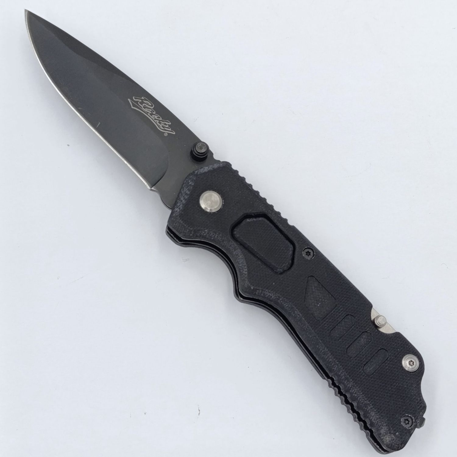 Rocky folding pocket knife with skinning blade