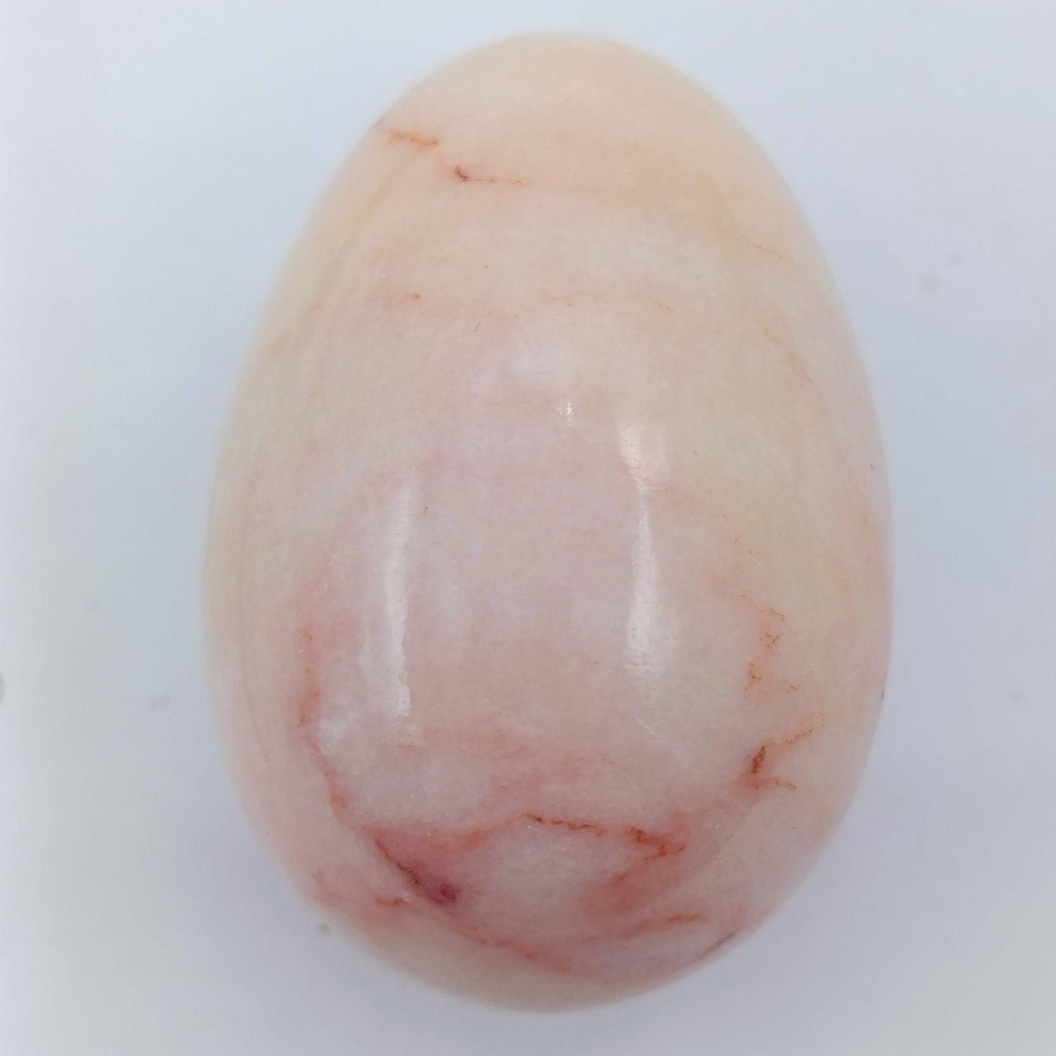 Beautiful pink marble polished egg