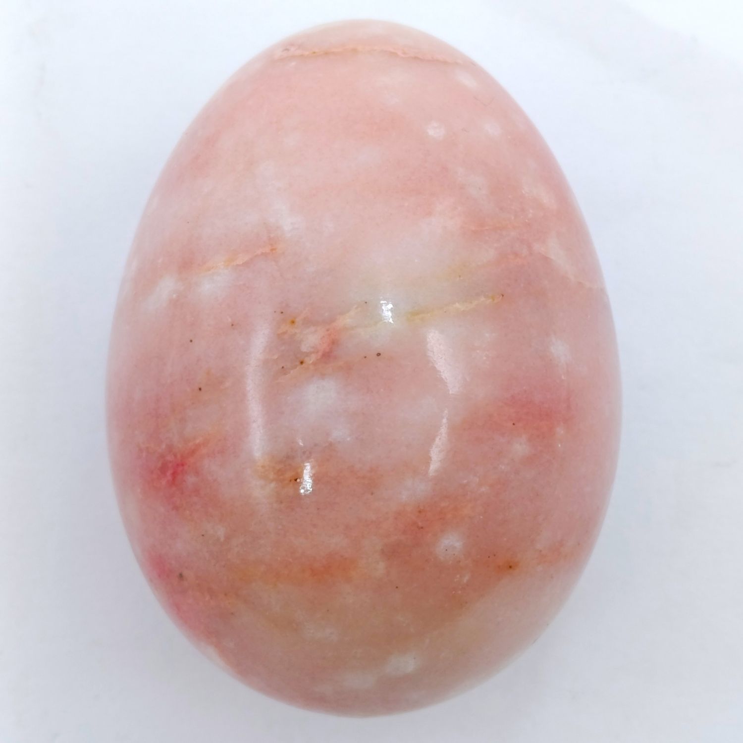 Beautiful pink marble polished egg
