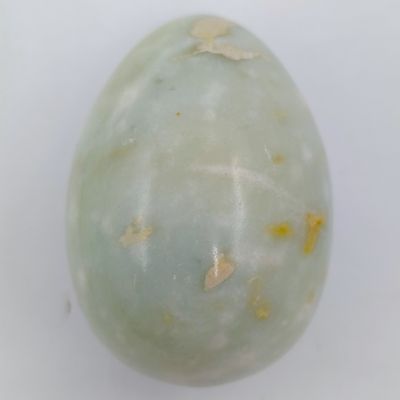 Beautiful light green marble polished egg