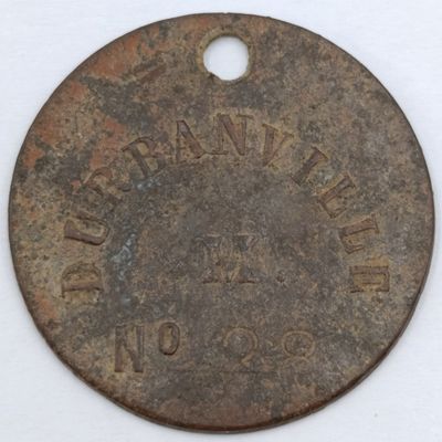 1942 Wartime Durbanville Dog license No.28 - rare