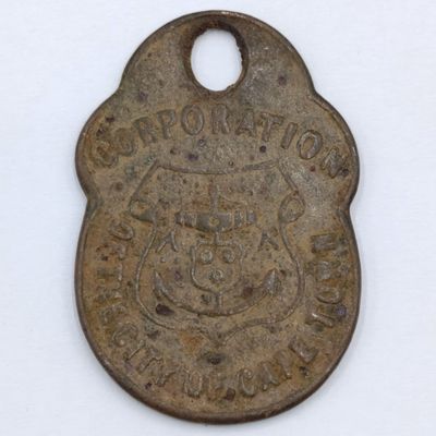 1915 City of Cape Town Dog License No. 2195 - rarely seen WW1 period