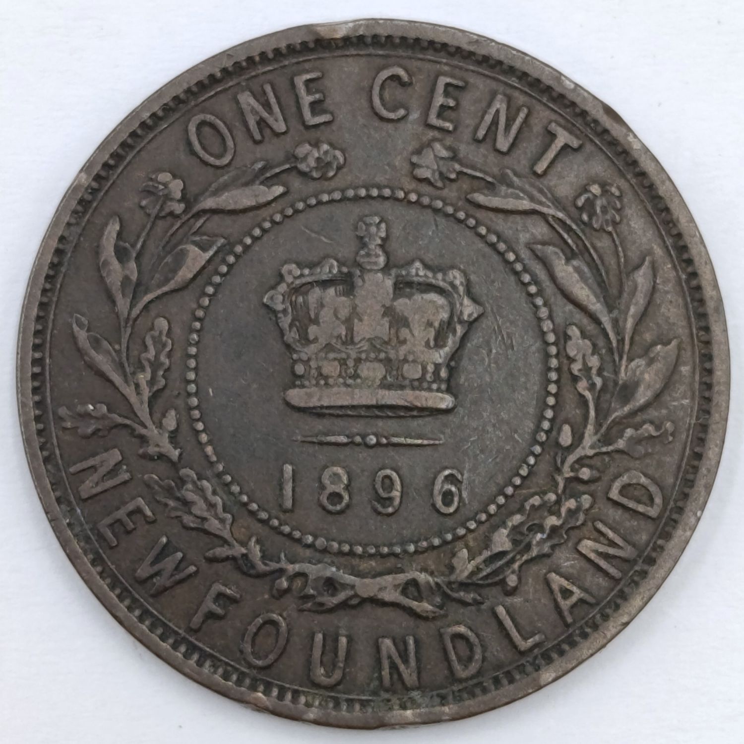 1896 Newfoundland one cent