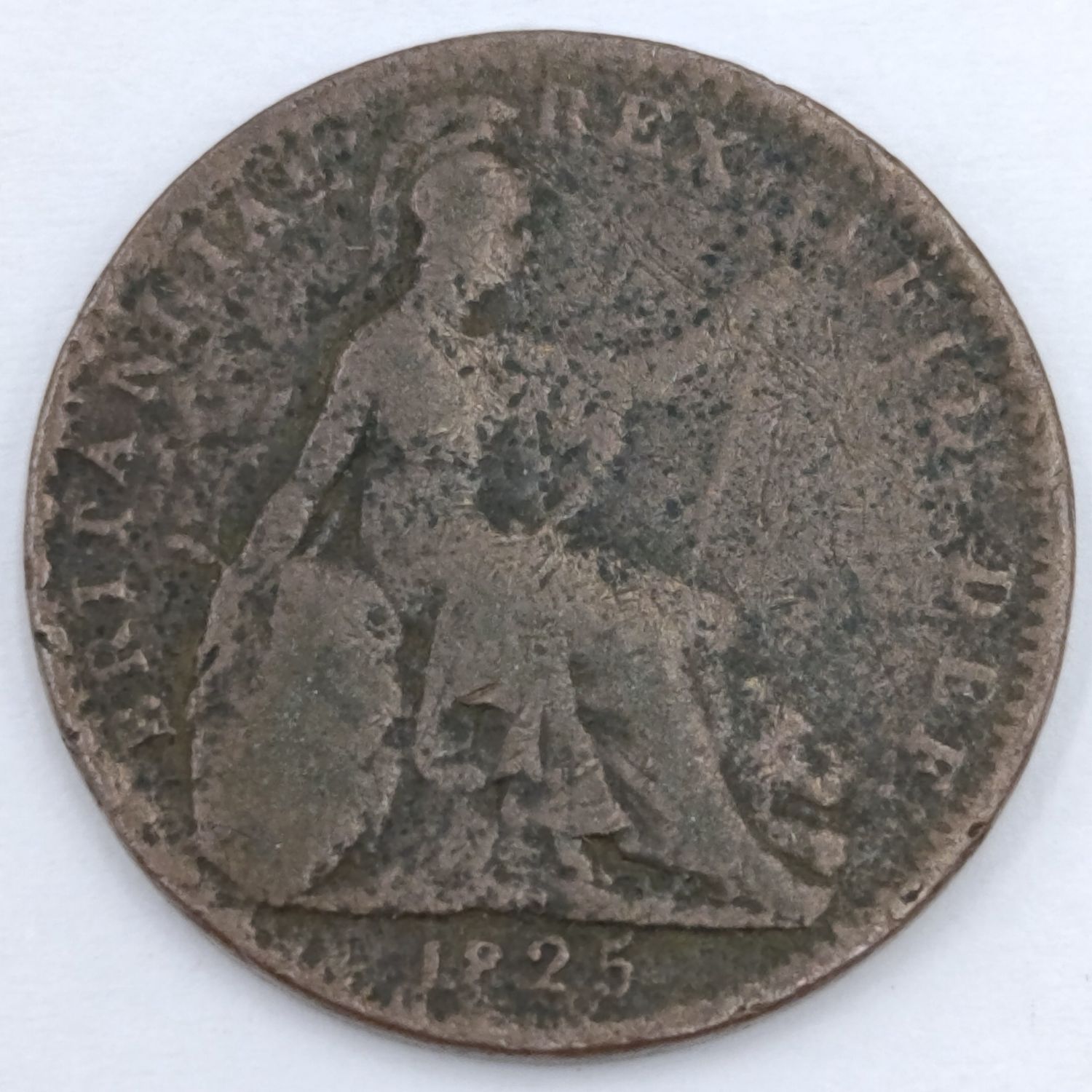 1825 Great Britain Half Penny