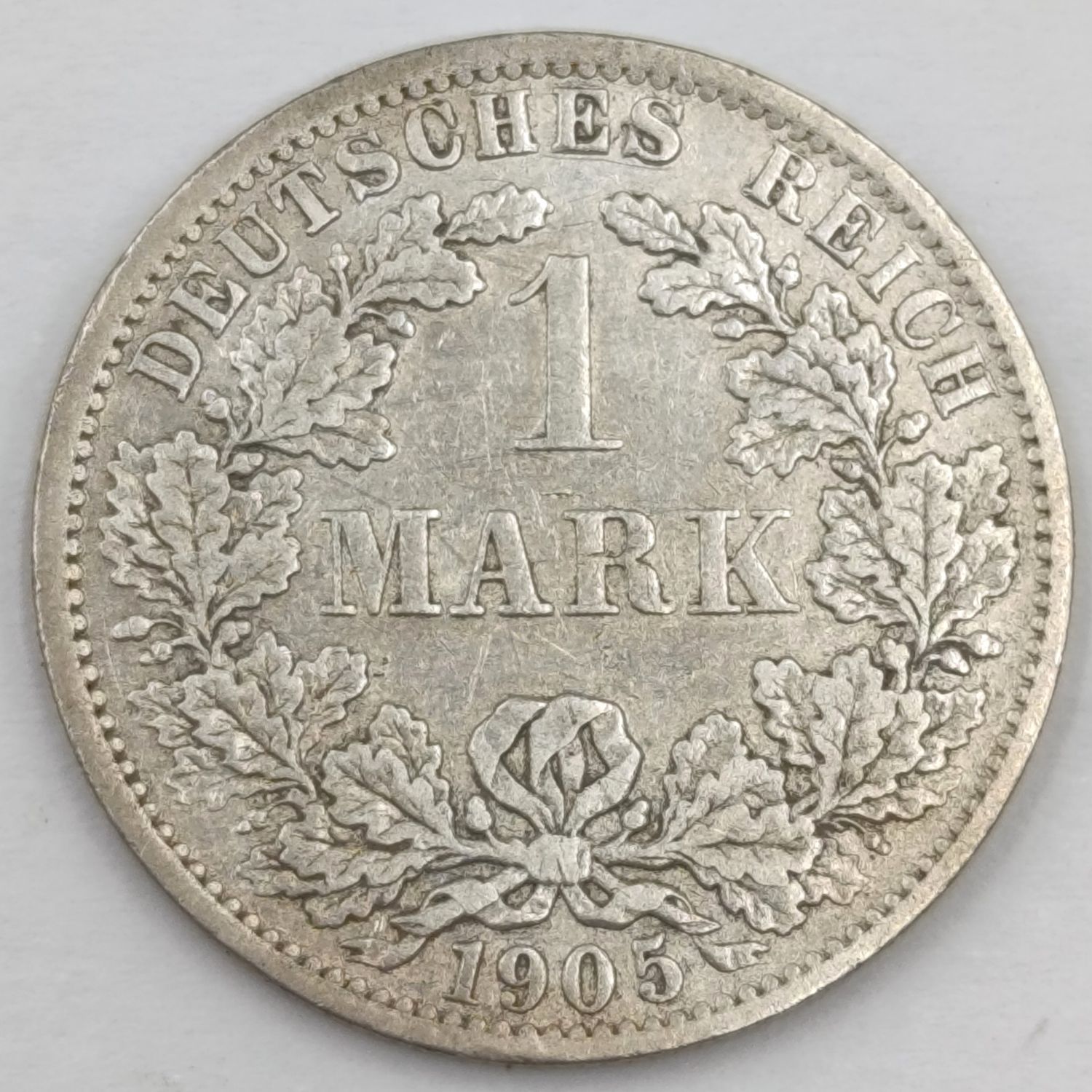 Germany 1905 One Mark VF - A mintmark
