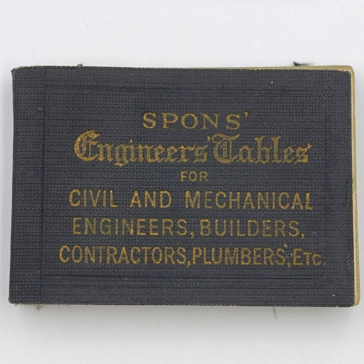 Vintage Spons Engineers Tables pocket booklet