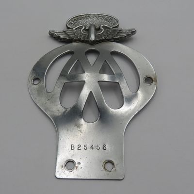 Vintage South Africa AA car badge #B25456
