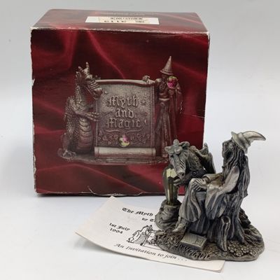 The Tudor Mint meth and Magic #3113 Mischevious Aragon figurine in box
