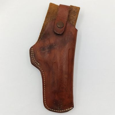 Vintage Police leather gun holster - for pistol