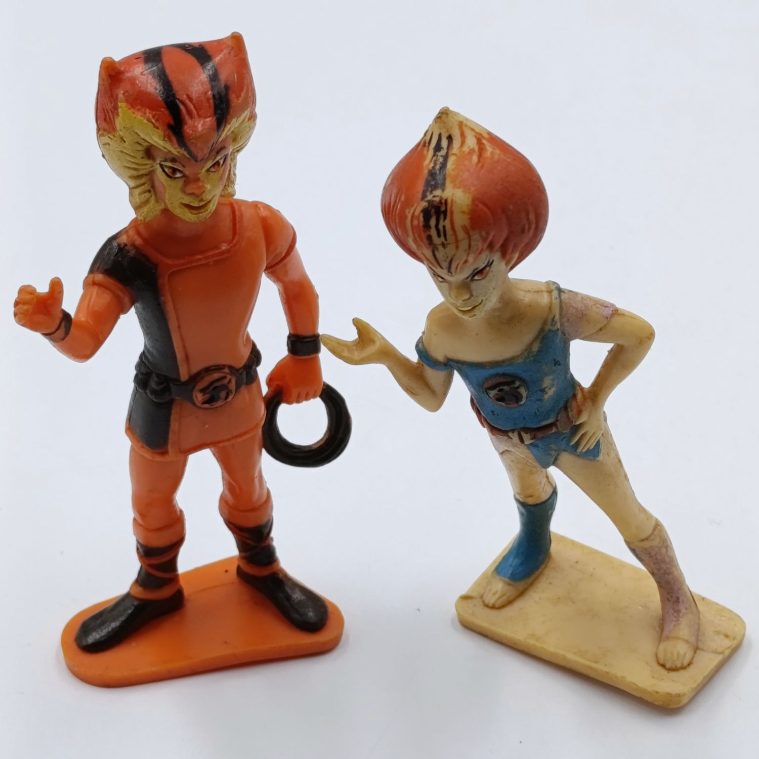 Vintage Thundercats Wilykat and Wilykit figurines