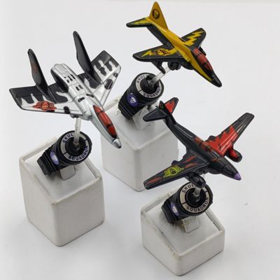 Set of 3 Vintage Matchbox Ring Raiders skull squadron jet planes