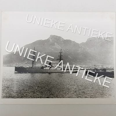 Antique photo reprint of SS Drummond Castle leaving Cape Town Harbour