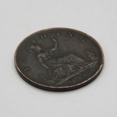 Great Britain 1885 Farthing VF+