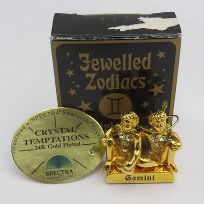 Crystal Temptations Jewelled Zodiacs Gemini figurine