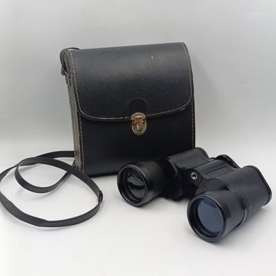 Vintage Halina 7x50 binoculars in pouch