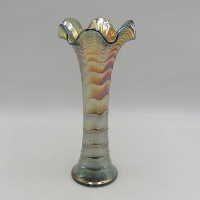 Vintage carnival glass flower vase