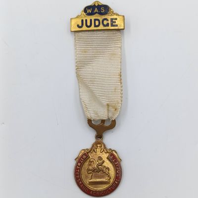 Witwatersrand Agricultural Society Judge medal 1936-37 - No. 547