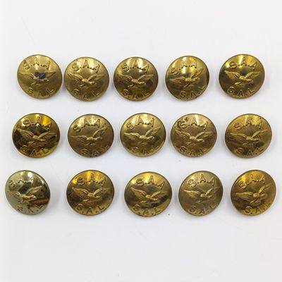 Lot of 15 SA Airways uniform buttons
