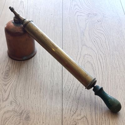 Vintage Rega copper and brass poisen spray pump