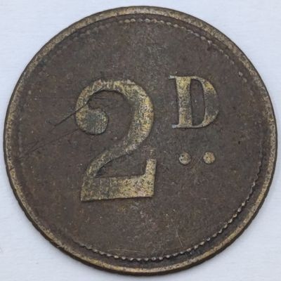 The van Ryn wine and Spirt company 2 pence token