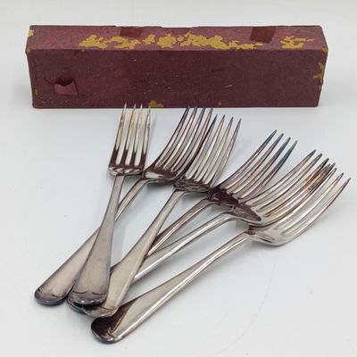 Set of 6 Antique EPNS silverplated forks