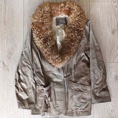 Vintage genuine sheepskin and wool Miura jacket
